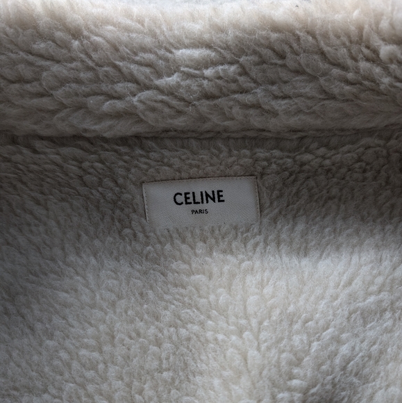 🔥 Celine Sherpa Denim Jacket Men's Size Small - Picture 3 of 7